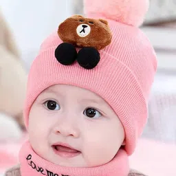 ketkar Unisex Kids Embroidered Woollen Beanie-picture-37