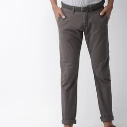 Celio Men Grey Straight Fit Solid Chinos-picture-21