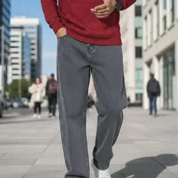 VYNTIQ Men Straight Fit Mid-Rise Light Fade Stretchable Jeans-picture-25