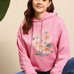 Mast & Harbour Graphic Print Hooded Sweatshirt-picture-12