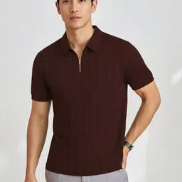 HERE&NOW Men Polo Collar T-shirt-picture-10