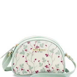 Sacci Mucci Floral Printed Sling Bag with Cut Work image 4