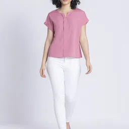 SHAYE Crepe Top image 4