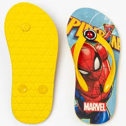 Toothless Marvel Avengers Featuring Spiderman Designed Flip Flops - Sky Blue image 5