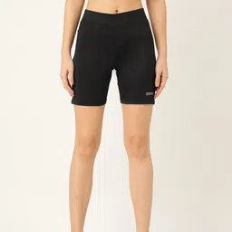 Sweet Dreams Women Black Solid Sports Shorts-picture-13