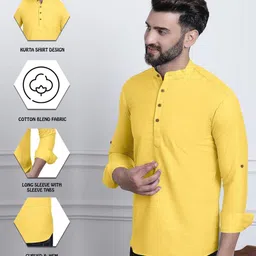 ZELINCO Men Thread Work Kurta image 4