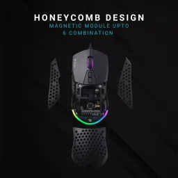 Rapoo V360 Black Wired IR Gaming Optical Mouse image 2