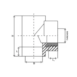 KPT 16 mm PPR Brass Female Threaded Tee, KPT FTT-0420 image 2