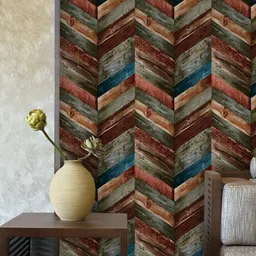 Asian royal Brown & Blue Printed Waterproof Wallpaper-picture-19