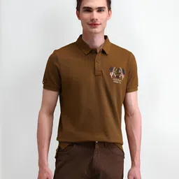 U.S. Polo Assn. Denim Co. Men Solid Polo Collar Cotton Slim Fit T-shirt-picture-25