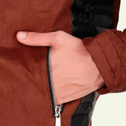 Leather Retail Men Suede Biker Jacket image 5