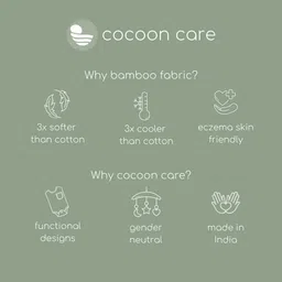 cocoon care Yellow & White Print Bamboo Cotton Face Towel image 4