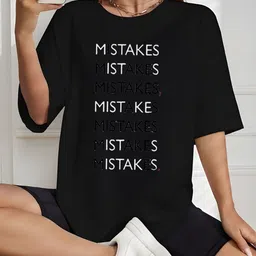 Moda Rapido Women Typography Printed T-shirt-image-87