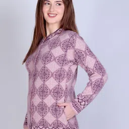 MONTREX Women Henley Neck Long Sleeves Button Closure Cardigan image 5