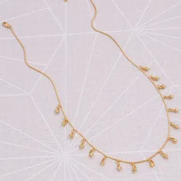 BELWICK Gold Plated Artificial Stones Studded Swaroski Doliya Necklace-picture-56