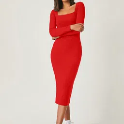 AAHWAN Bodycon Midi Dress-picture-34