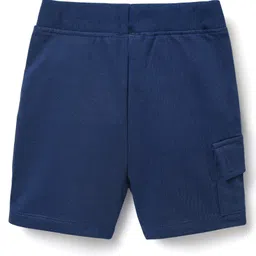 Babyhug Single Jersey Knit Half Sleeves Polo T-Shirt & Shorts Set with Text Print - Yellow & Blue image 5