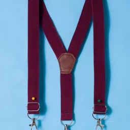 Mark & Mia Woven Full Sleeves Checkered Party Shirt with Bow & Suspender - Beige image 5