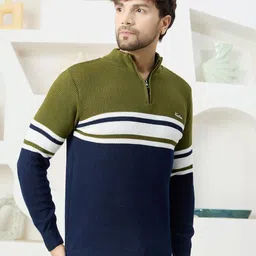 Kveto style redefined Men Colourblocked Sweater Vest image 3