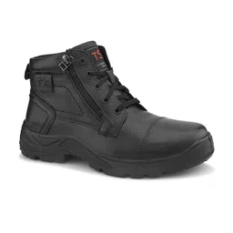 TSF Leather Men Black Leather Formal Boots image 4