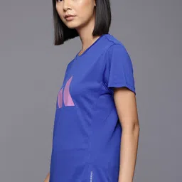 ADIDAS Women Brand Logo Printed Run It T-shirt image 3