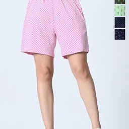 BAESD Women Striped High-Rise Shorts-image-75