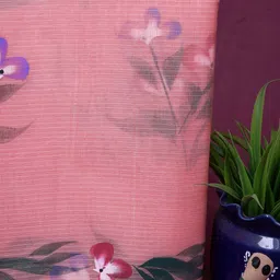 Unnati Silks Floral Net Designer Kota Saree image 2