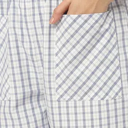 Mystere Paris Tartan Checked Cotton Lounge Pants image 4