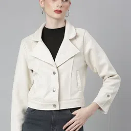 SHOWOFFFF Women Suede Tailored Jacket-picture-35
