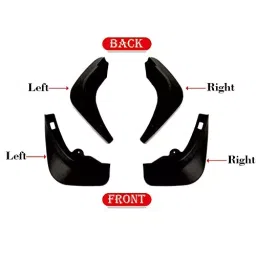 Auto Pearl OE Type Car Heavy Duty Mud Flaps Splash Guards PVC Black Compatible For Mg Hector, Mud_Flaps_MGHector (Set of 4) image 2