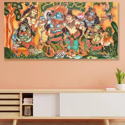nestroots Black & Green Canvas Religious Painting Wall Art-image-97