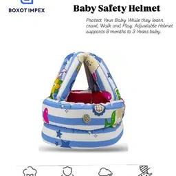 BOXOT IMPEX Adjustable Cushioned Baby Safety Helmet (color may vary)H-12 image 2