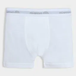 Mi Arcus Cotton Pack of 3 Solid Briefs - White image 3