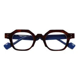 goglassic Unisex Round Sunglasses With UV Protected Lens SZ 2002-BLUE-BROWN-CLEAR image 5