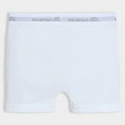Mi Arcus Cotton Pack of 3 Solid Briefs - White image 4