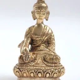 Exotic India Gold-Toned Buddha Idol Showpiece-picture-14