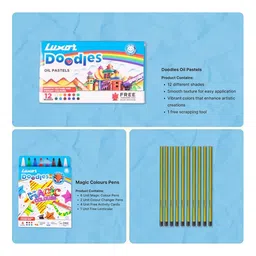 Luxor Doodles Budding Artist Kit Multicolor- Pack of 8 image 4
