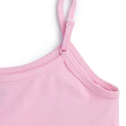 Plan B Cotton Elastane Knit Pack Of 3 Sleeveless Solid Camisoles - Blue Lavender & Pink image 5