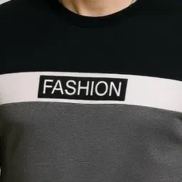 AUTNA Men Colourblocked Round Neck Sweatshirt image 5