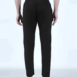 houseofcommon Men Solid Black Track Pants image 2