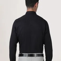 IVOC Men Black Slim Fit Formal Shirt image 4