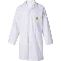 SCHOFIC Antistatic ESD Safe Lab Coat/Jacket Full Sleeves Unisex White Size - M-picture-20
