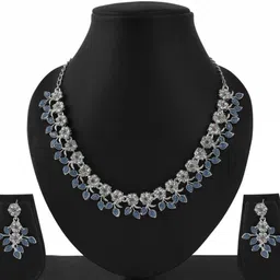Women Click Stone studded Jewellery Set image 1