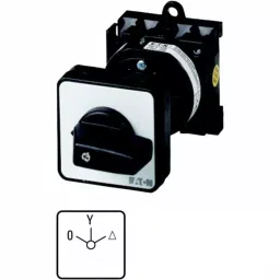 EATON 3P 3 Position 60° Star Delta Cam Switch, 690 V (Volts), 20A, Toggle Actuator, 013827 T0-4-24/Z-picture-24