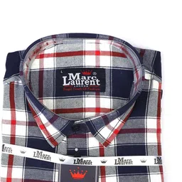 Marc Laurent Men Tartan Checks Checked Casual Shirt image 3