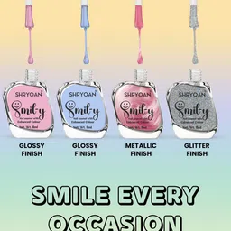 SHRYOAN Smiley Ultra Glossy Long Lasting Nail Polish - 11 ml - Pale Orange 56 image 4