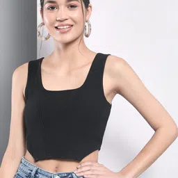 Trend Arrest Scoop Neck Crop Corset Style Top-picture-41