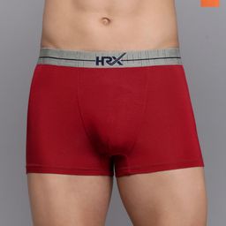 HRX by Hrithik Roshan Pack Of 2 Ultrasoft Elastic Trunks HRX_TRK_002_MRN_OR_2PC-image-72