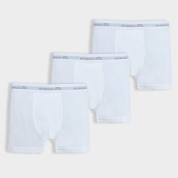 Mi Arcus Cotton Pack of 3 Solid Briefs - White-picture-19