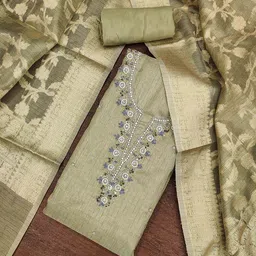 KIMISHA Embellished Unstitched Dress Material-picture-33